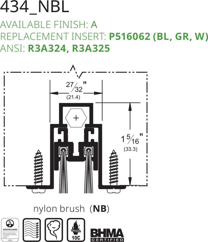 Pemko 434ARL Line Drawing
