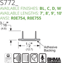 Pemko S772BL Line Drawing