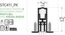 Pemko STC411APK Line Drawing