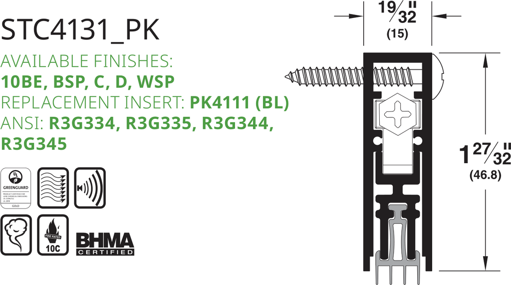Pemko STC4131DPK Line Drawing
