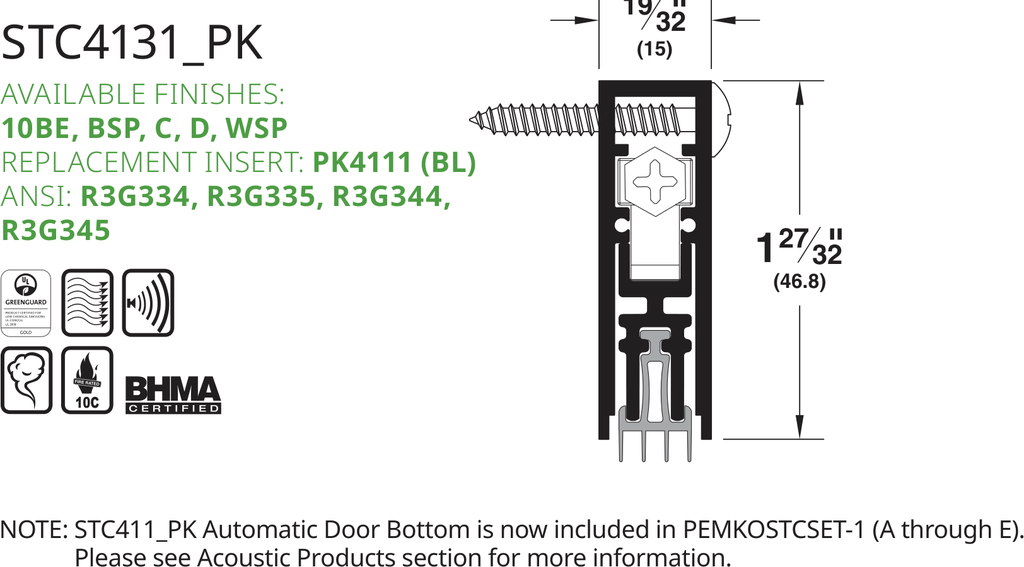Pemko STC4131CPK Line Drawing