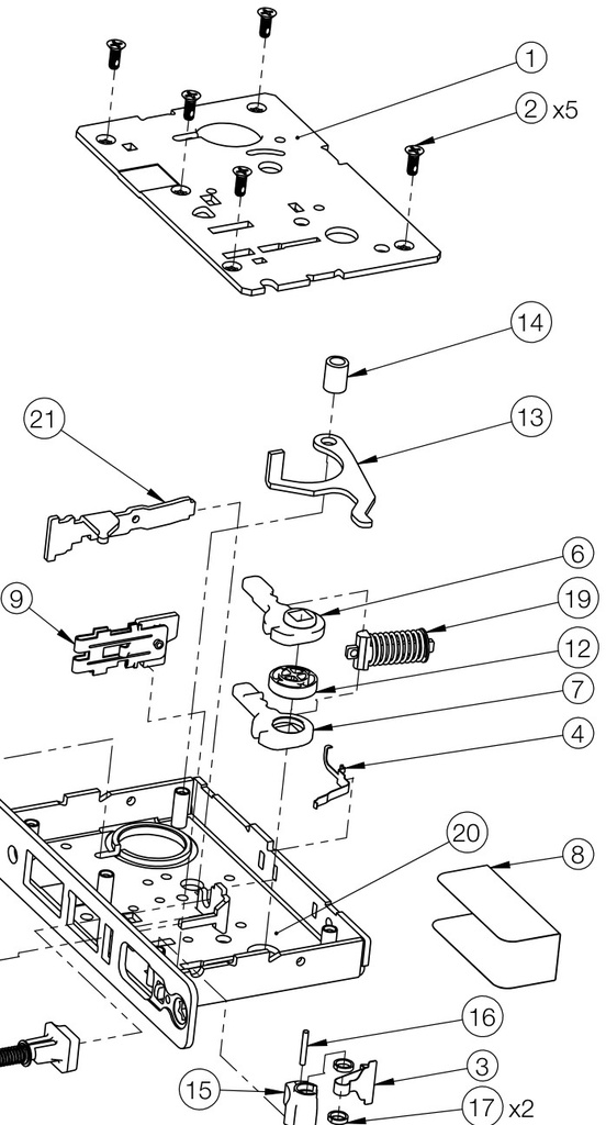 Sargent LB-8255 exploded