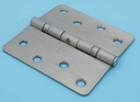 Hager Hinge RCBB1541 NRP 4 x 4 US32D Satin Stainless, 1/4" Radius Corners, Full Mortise, Residential