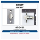 Sargent 07-2431 Guarded Latchbolt 2-3/8" Backset US26D – 7 Line