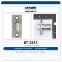 Sargent 07-2433 Unguarded Latchbolt 2-3/8" Backset | 7 Line Series