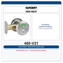 Sargent 468-V21 Occupancy Indicator Deadlock | Commercial Deadbolt