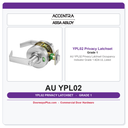 Accentra AU YPL02 Privacy Latchset | Occupancy Indicator | Grade 1 ADA UL Listed