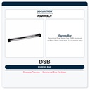 Securitron DSB Dual Sense Egress Bar 36" 42" 48" – Aluminum or Black