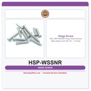 GKL HSP-WSSNR Hinge Wood Screws Satin Nickel US15 #9 7/8" – 12 Pack
