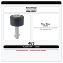 Rockwood 463 Heavy-Duty Round Floor Stop | US32D Satin Stainless Steel