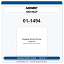 Sargent 01-1494 Dogging Socket Screw Pack of 4 | 7/8" Center Chassis Exit Device Part