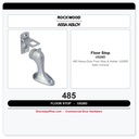 Rockwood 485 Heavy-Duty Floor Stop & Holder, US26D Satin Chrome
