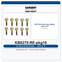 Sargent 6275 RE 6-Pin Key Blank, R Keyway – Pack of 10
