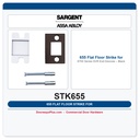 Sargent 655 Flat Floor Strike for 8700 Series SVR Exit Devices – Black