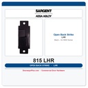 Sargent 815 LHR Exit Device Strike – 8900 Series Mortise, Black