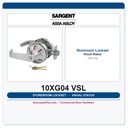 Sargent 10XG04 VSL Storeroom Lever Lockset with Visual Status Indicator