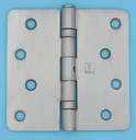 Hager RCBB1541 NRP 4x4 Full Mortise Ball Bearing Hinge US32D Satin Stainless 1/4" Radius