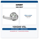 Sargent 10XG05 VSL Office Lever Lockset – Visual Status Indicator (Thumb Turn)