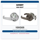 Sargent 10XG05 VSL Office Lever Lockset – Visual Status Indicator (Thumb Turn)