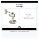 Rockwood 473 Heavy-Duty Floor Stop & Holder – US26D/626 Satin Chrome