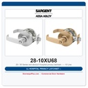 Sargent 28-10XU68 LL Hospital Privacy Latchset – 10 Line