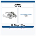 Sargent 28-10XG44 LL Service Station Lockset | 10X Line Grade 1 Cylindrical