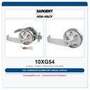 Sargent 10XG54 VSL Corridor Dormitory Visual Status Lockset – Grade 1 Heavy-Duty Cylindrical