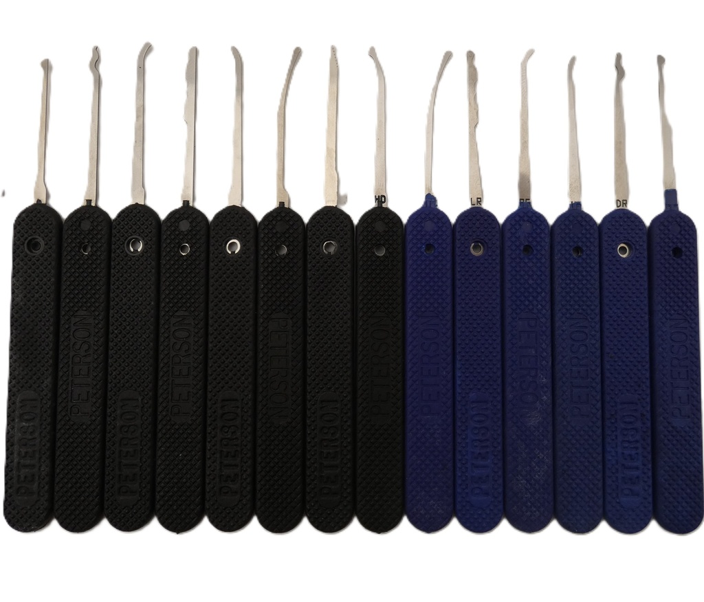 Peterson GPS-14-5 Government Steel Pick Set – 14-Piece with Leather Case