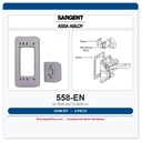 Sargent 558 EN Shim Kit for 3828 & 12-3828 Rim Exit Devices