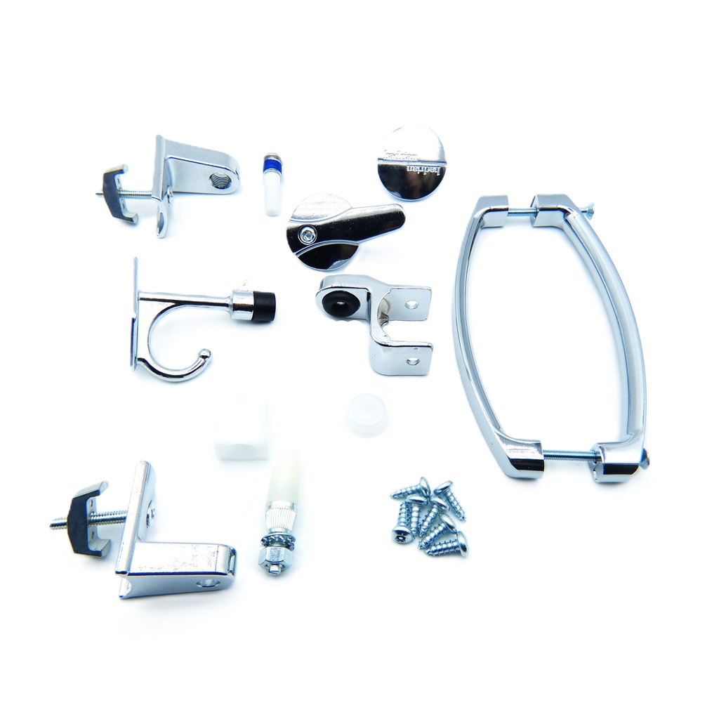 Hadrian 601010 ADA Out-Swing Toilet Partition Hardware Kit – Chrome