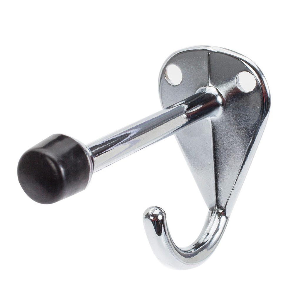 Hadrian 601900 Coat Hook and Bumper | Chrome Toilet Partition Part