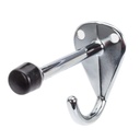 Hadrian 601900 Coat Hook and Bumper | Chrome Toilet Partition Part