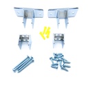Hadrian 603100 Panel Bracket Set — 1" Toilet Partition Mounting Kit