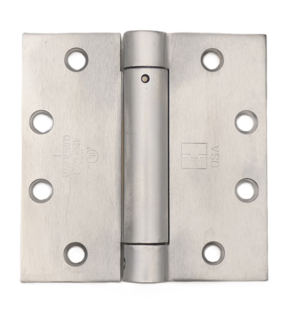 Hager 1250 4-1/2" x 4-1/2" Single Acting Spring Hinge, Steel – Fire Rated