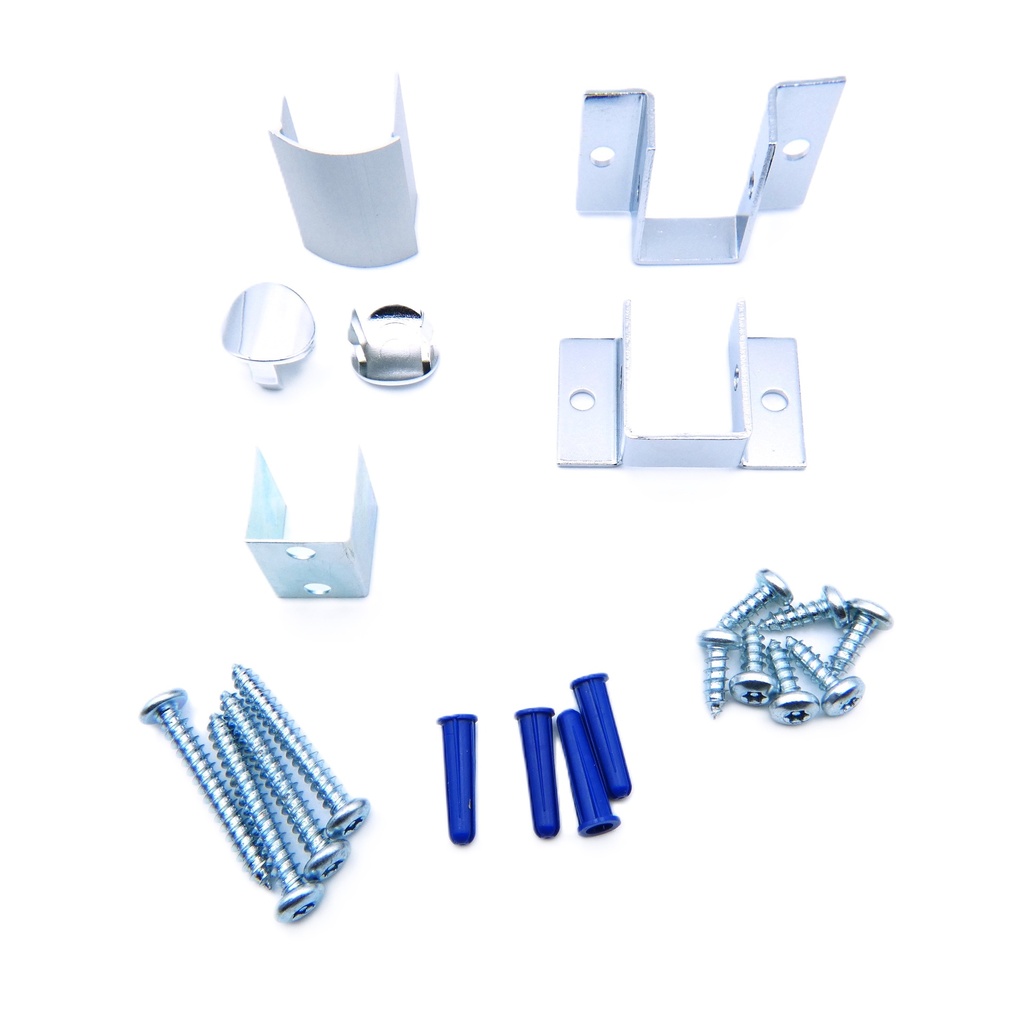 Hadrian 607200 Headrail Corner Kit | Partition Return Hardware