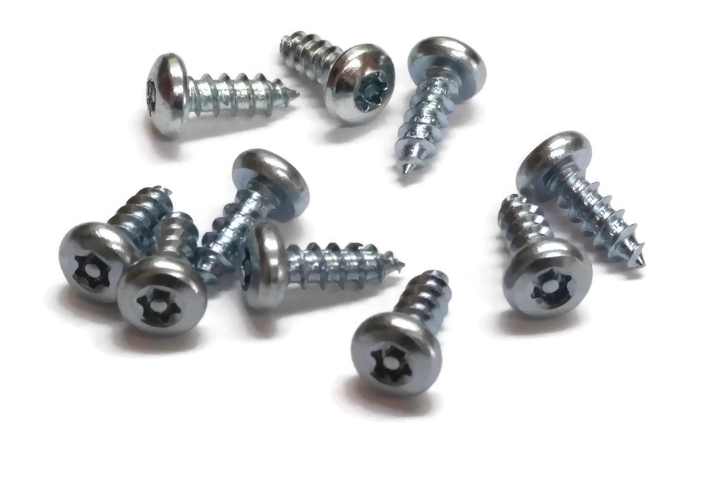 Hadrian 610071 TR-27 6-Lobe Security Screws #12x5/8" Zinc 10-Pack