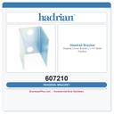 Hadrian 607210 Headrail Corner Bracket | 1-1/4" Metal Partition