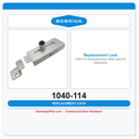 Bobrick 1040-114 Inswinging Door Slide Latch for Restrooms