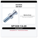 Rockwood SP1039 1/4-20 x 1/2" Cone Head Machine Screw | Type 6 Pull Handle Part