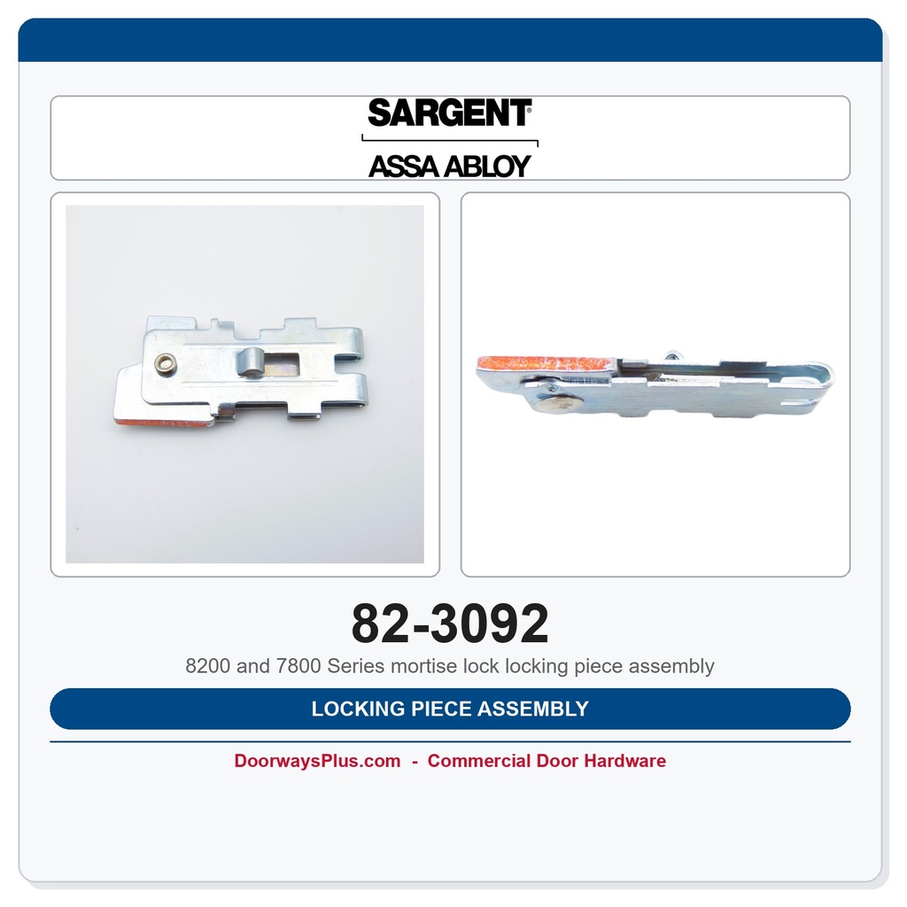 Sargent 82-3092 Locking Piece Assembly | 8200 Series Mortise Lock Part