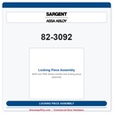 Sargent 82-3092 Locking Piece Assembly | 8200 Series Mortise Lock Part