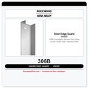 Rockwood 306B Overlapping Beveled Door Edge Guard | US32D Satin Stainless Steel
