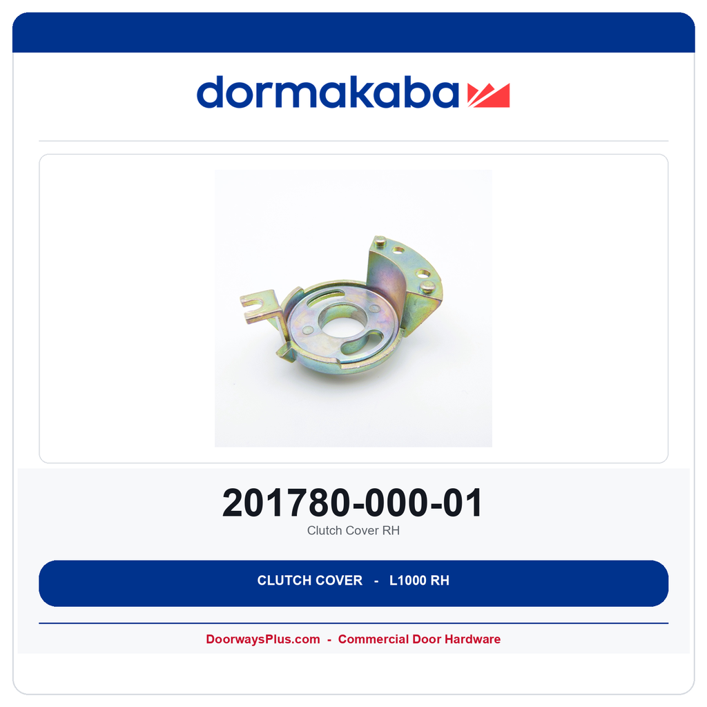 DormaKaba 201780-000-01 Clutch Cover RH – OEM Lock Replacement Part