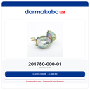 DormaKaba 201780-000-01 Clutch Cover RH – OEM Lock Replacement Part