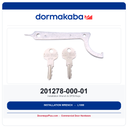 DormaKaba 201278-000-01 Installation Wrench & DF59 Keys – Lock Parts