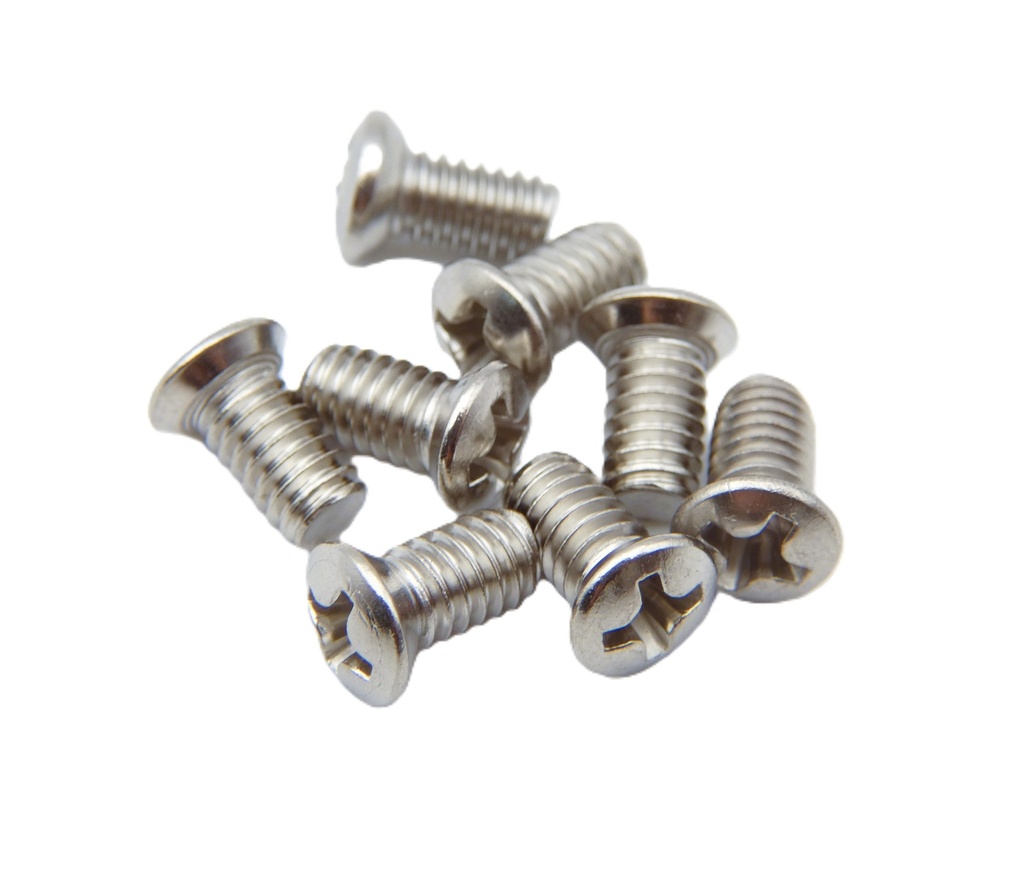 Sargent 97-0052 Cover Screws | 8-32 x 5/16" Stainless Steel (8-Pack)