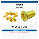 Sargent 97-0052 Cover Screws 8-32 x 5/16" US3 Polished Brass – 8-Pack