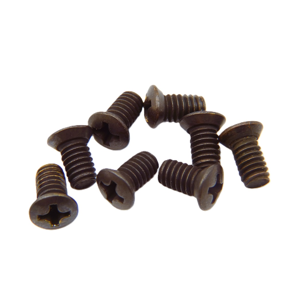 Sargent 97-0052 Cover Screws 8-32 x 5/16" US10B Oil Rubbed Bronze 8-Pack