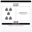 Rockwood 461B Grey DuraFlex Replacement Bumper | 5-Pack with Screws
