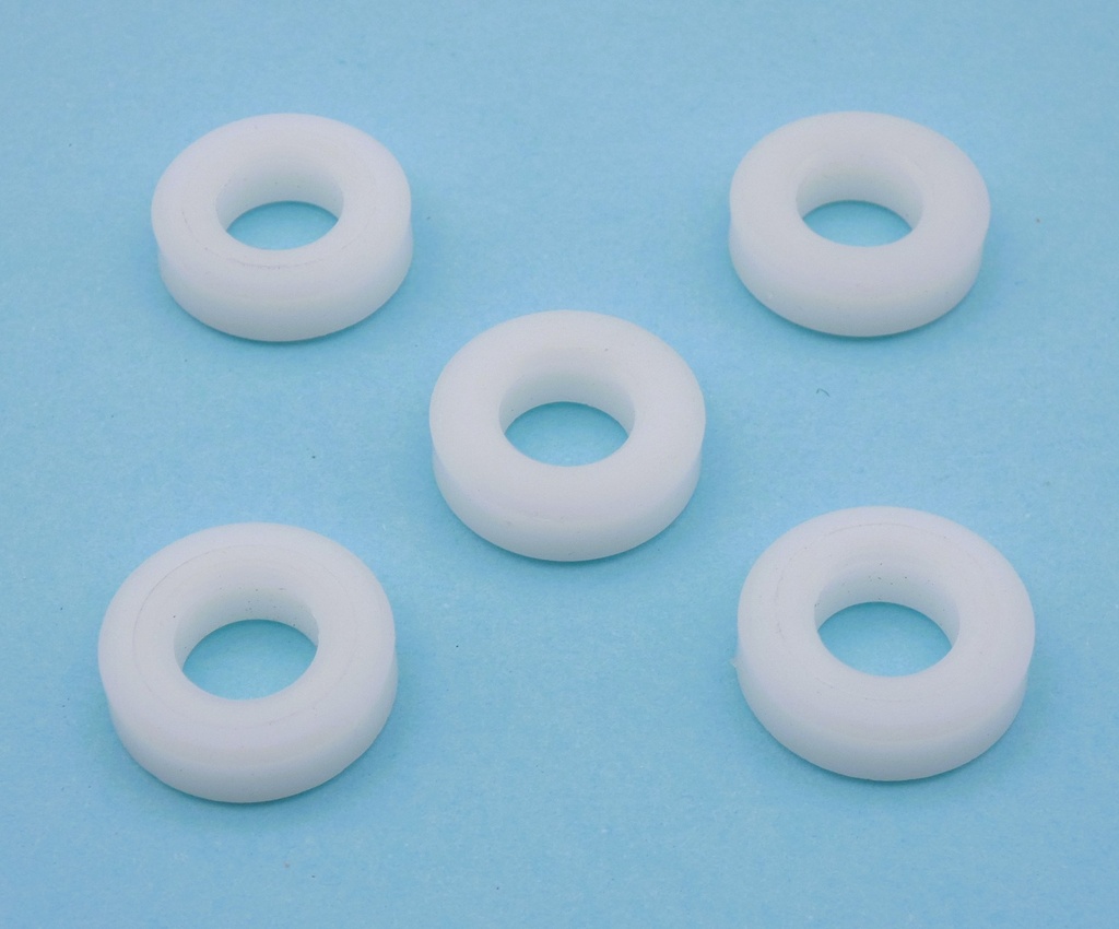 Rockwood 576NB Replacement White Nylon Roller Bumper - Pkg5